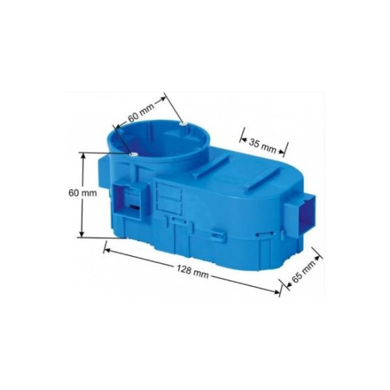 Συνδεόμενα χωνευτα κουτιά για ηλεκτρονικές εγκαταστάσεις Βαθύ - 80mm - DABLER