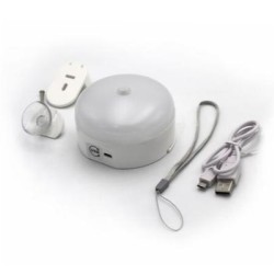 Φωτιστικό LED Ντουλάπας με ανιχνευτή  Κίνησης  επαναφορτιζομενο 3W Στρογγυλο λευκό - adeleq