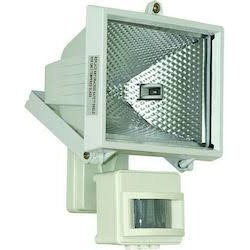 Halogen flood luminaire with motion sensor R7s - White - 230V - 150W  - 4-3150 - Adeleq