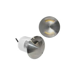 Σπότ Αλουμινίου Επιδαπέδιο Με Στρογγυλό Κάλυμμα ΙΝΟΧ316 2θυρίδων MR16 - adeleq
