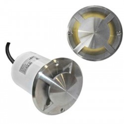 Σπότ Αλουμινίου Επιδαπέδιο Με Στρογγυλό Κάλυμμα ΙΝΟΧ316 4θυρίδων MR16 - adeleq