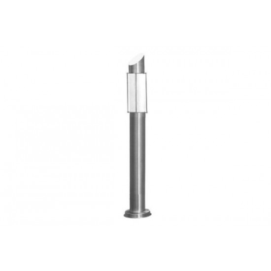 Φωτιστικό INOX Κολώνα Φάλτσο Ντουί Ε27 h142cm - adeleq