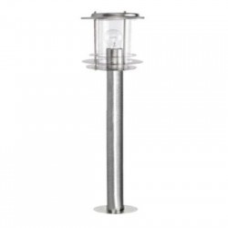 Φωτιστικό INOX Κολωνάκι Φανάρι Ντουί Ε27 h50cm - adeleq