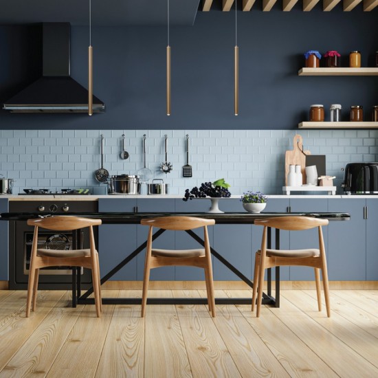 Κρεμαστό φωτιστικό LED 5W 3000k απο μάυρο μέταλλο 3,5x50cm (4018- Black) - INLIGHT