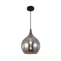 Κρεμαστό φωτιστικό από φιμέ γυαλί 1XE27 D:26cm (4040-Fime) - INLIGHT