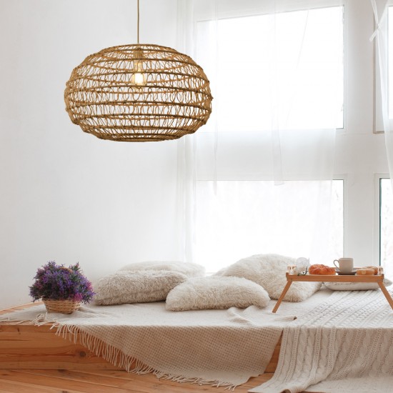 Pendant light E27 made in rope 60x45cm (4041-A) - INLIGHT