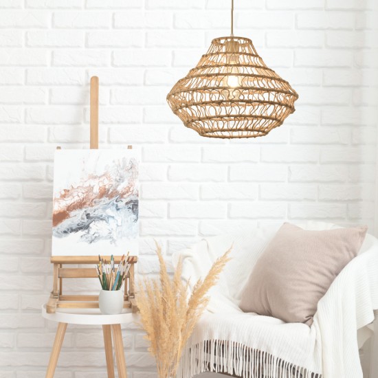 Pendant light E27 made in rope 40x35cm (4042) - INLIGHT