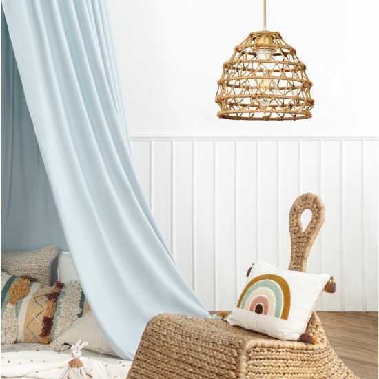 Κρεμαστό Φωτιστικό από σχοινί 1xE27 D:25cm (4047-B) - INLIGHT