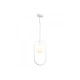 Pendant light made in black metal and opal glass 1XG9 D:40cm (4021-BL) - INLIGHT