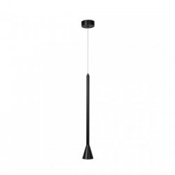 Κρεμαστό φωτιστικό LED 7W 3000k απο μάυρο μέταλλο 8x60cm (4051- Black) - INLIGHT