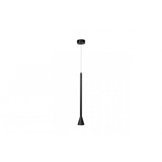 Κρεμαστό φωτιστικό LED 7W 3000k απο μάυρο μέταλλο 8x60cm (4051- Black) - INLIGHT