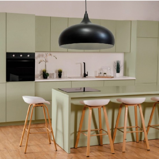 Pendant light E27 made in black metal D:36cm (4052-Black) - INLIGHT