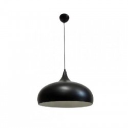 Κρεμαστό φωτιστικό από μαύρο μέταλλο D:36cm (4052-Black) - INLIGHT