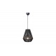 Pendant light made in black fiber lampshade 1xE27 D:25cm (4057-C) - INLIGHT