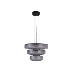 Κρεμαστό φωτιστικό LED 12W 3000k γυαλί λευκό 45x33cm (4070- Smoky) - INLIGHT