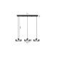 LED pendant light 3x12W 3CCT 70x200cm (4075-3R-Black/Smoky) - INLIGHT