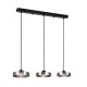 LED pendant light 3x12W 3CCT 70x200cm (4075-3R-Black/Smoky) - INLIGHT