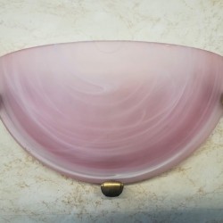 Celling lamp  / 1x60W / E27 - Oxided - Glass alabaster amber 