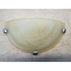 Celling lamp  / 1x60W / E27 - Oxided - Glass alabaster amber 