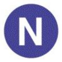 Πινακίδα σήμανσης Ουδετέρου N Φ20mm (9τεμ) - 41347 - HILPRESS