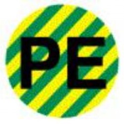 Πινακίδα σήμανσης Γείωσης PE Φ20mm (9τεμ) - 41367 - HILPRESS