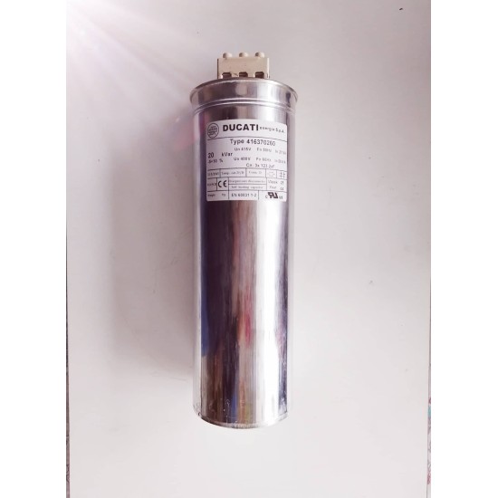 Πυκνωτής τριφασικός 20 Kvar / 415V~ Διόρθωσης συντελεστή ισχύος(Cosφ) - Ducati
