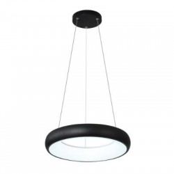 Κρεμαστό φωτιστικό LED 24W 3CCT από μαύρο και λευκό ακρυλικό D:60cm (42023-B-Black) - INLIGHT