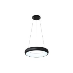 LED pendant light  LED 24W 3CCT metal & acrylic D:40cm (42023-B-Black) - INLIGHT