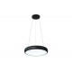 Κρεμαστό φωτιστικό LED 24W 3CCT από μαύρο και λευκό ακρυλικό D:60cm (42023-B-Black) - INLIGHT