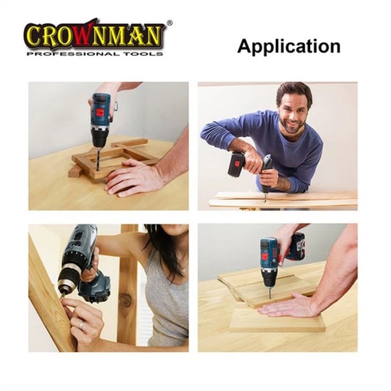 Σέτ 5 τρυπάνια Carbon steel 4.0mm-10mm - CROWNMAN