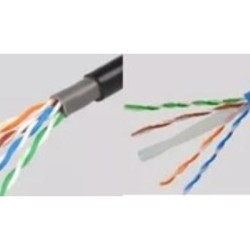 Καλώδιο υπόγειο UTP PET CAT 5E - Μάυρο