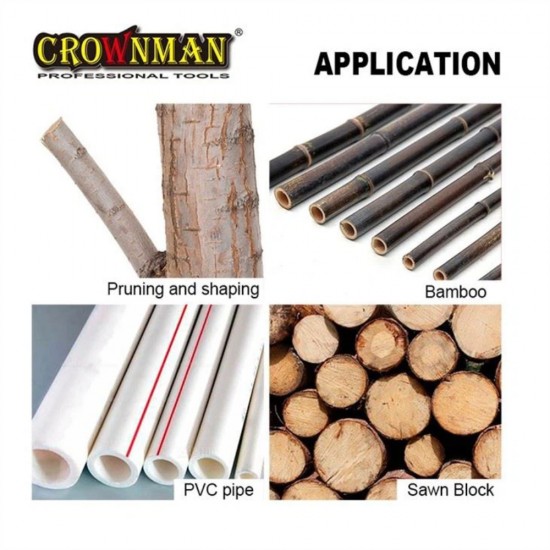 Πριόνι χειρός σπαστό με πλαστική χειρολαβή 180mm - CROWNMAN