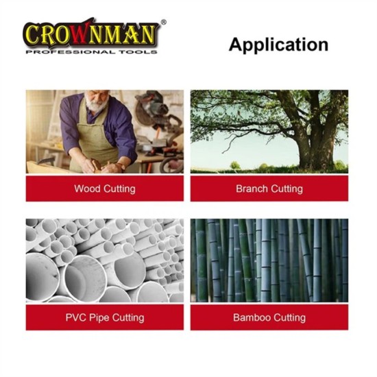 Πριόνι χειρός με πλαστική χειρολαβή 300mm - CROWNMAN