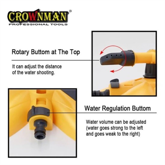 Περιστροφικό μπέκ πεταλούδα ακτινας ψεκασμού 5μέτρα - CROWNMAN