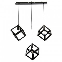 Κρεμαστό φωτιστικό από μαύρο μέταλλο 3XE27 D:60cm (4400-3-BL-ΡΑΓΑ) - INLIGHT