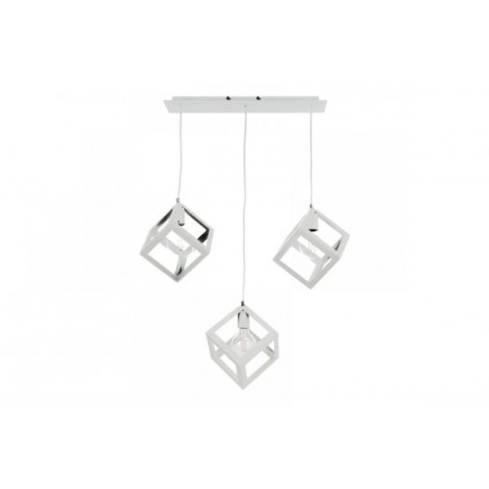 Κρεμαστό φωτιστικό από μαύρο μέταλλο 3XE27 D:60cm (4400-3-BL-ΡΑΓΑ) - INLIGHT