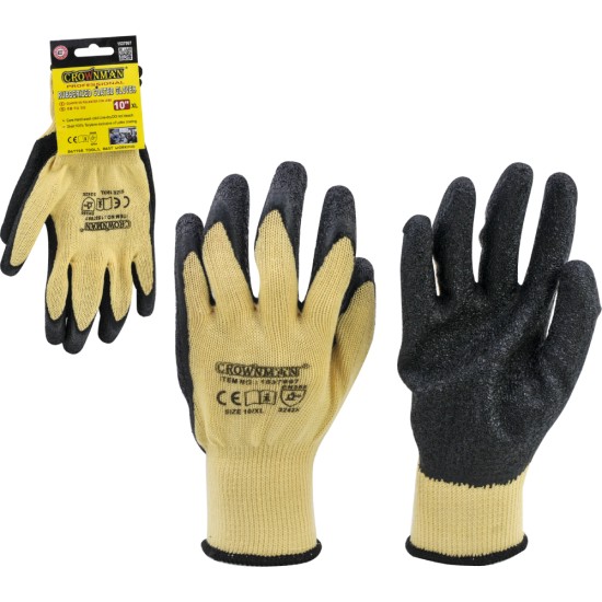Γάντια εργασίας επίστρωσης LATEX (XL) CROWNMAN
