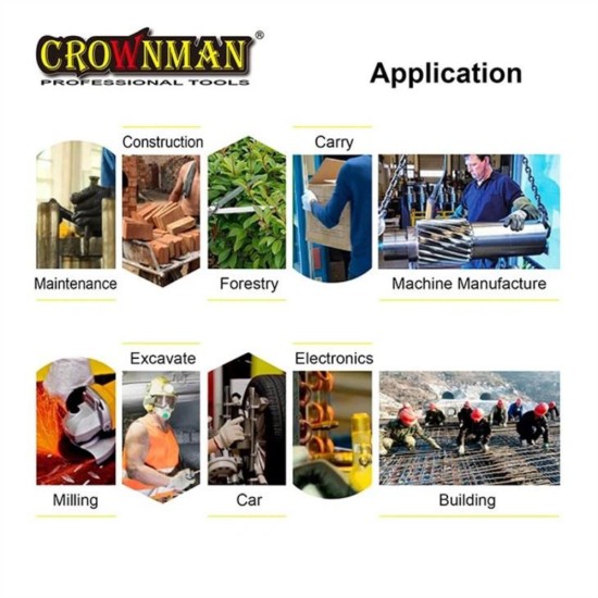 Γάντια εργασίας επίστρωσης LATEX (XL) CROWNMAN