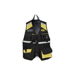 Γιλέκο εργασίας Μάυρο - Κίτρινο CROWNMAN