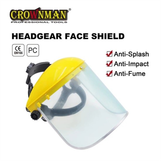 Πλαστική προσωπίδα προστασίας CROWNMAN