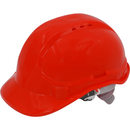 Κράνος εργοταξίου κόκκινο HDPE CROWNMAN