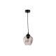 Pendant light made in black metal and glass part in two shades 3XE27 D:30cm (4474-3-BL) - INLIGHT