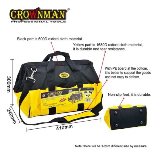 Πολυχρηστική αδιάβροχη τσάντα χειρός 600D  CROWNMAN