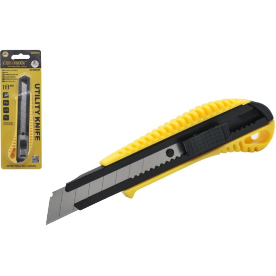 Φαλτσέτα 18mm Με πλαστικό Σώμα CROWNMAN