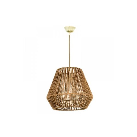 Pendant light E27 made in rope D:32cm (4502) - INLIGHT