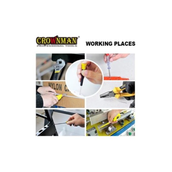 Κασετίνα Σέτ 9 ΤΜΧ Εργαλεία χειρός - CROWNMAN