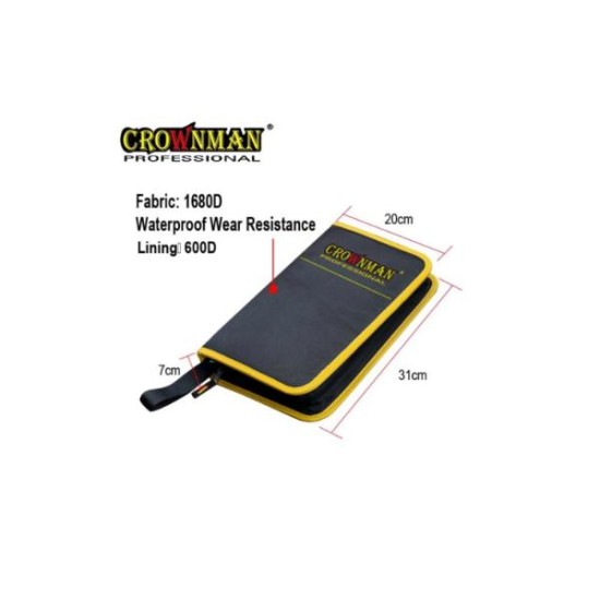 Κασετίνα Σέτ 22 ΤΜΧ Εργαλεία χειρός - CROWNMAN