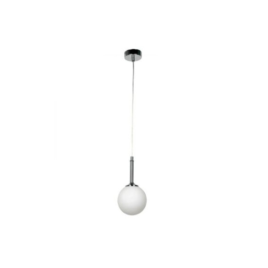 Pendant light made in golden metal and opal glass 1XG9 D:13cm (4016-1) - INLIGHT