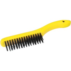 Συρμάτινη βούρτσα καθαρισμού με πλαστική λαβή - CROWNMAN