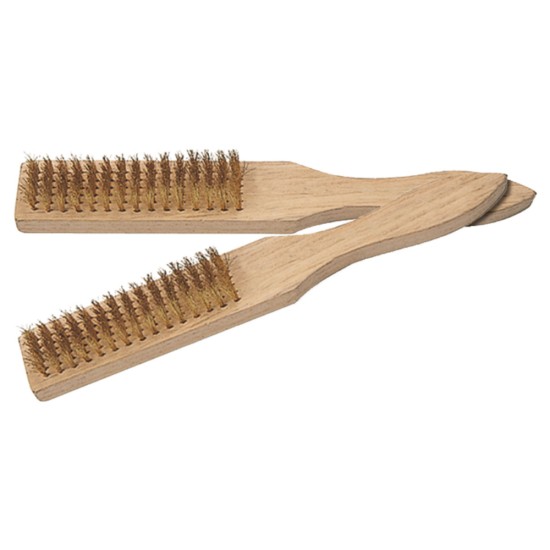 Συρμάτινη βούρτσα καθαρισμού με ξύλινη λαβή - CROWNMAN